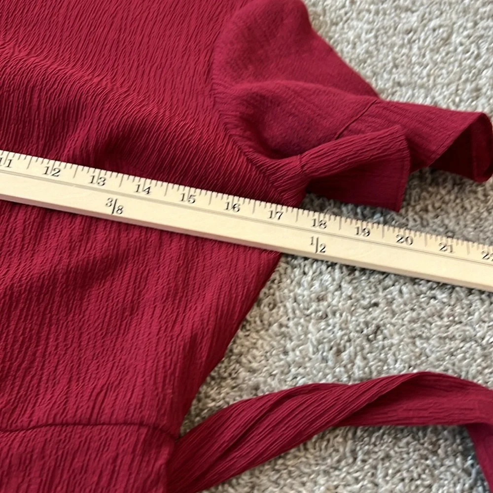 Banana Republic Red Ruffle Dress - Picture 10 of 16